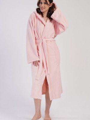 Woman Soft Hoodie Detail Bathrobe Woman Soft Hoodie Detail Bathrobe