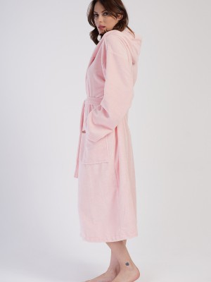 Woman Soft Hoodie Detail Bathrobe Woman Soft Hoodie Detail Bathrobe