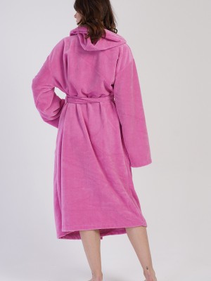 Woman Soft Hoodie Detail Bathrobe Woman Soft Hoodie Detail Bathrobe