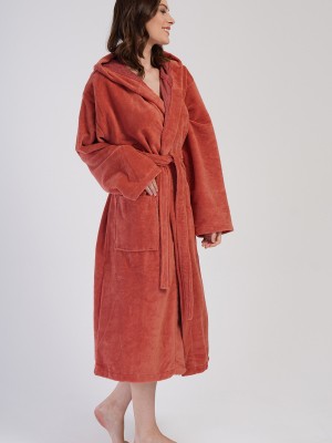 Woman Soft Hoodie Detail Bathrobe Woman Soft Hoodie Detail Bathrobe