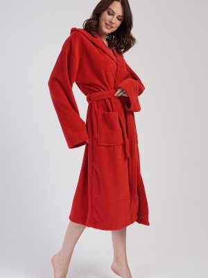 Woman Soft Hoodie Detail Bathrobe Woman Soft Hoodie Detail Bathrobe