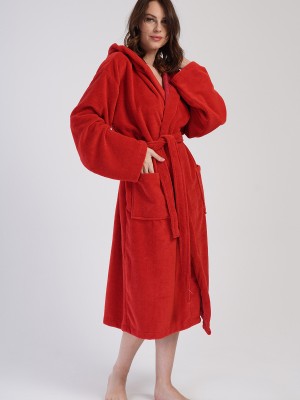 Woman Soft Hoodie Detail Bathrobe Woman Soft Hoodie Detail Bathrobe