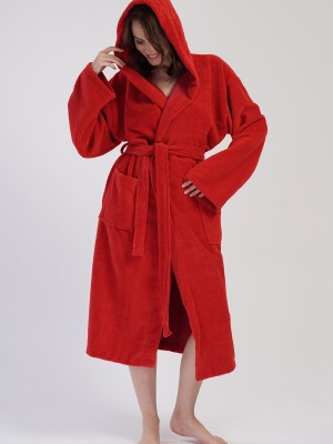 Woman Soft Hoodie Detail Bathrobe Woman Soft Hoodie Detail Bathrobe