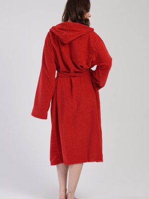 Woman Soft Hoodie Detail Bathrobe Woman Soft Hoodie Detail Bathrobe