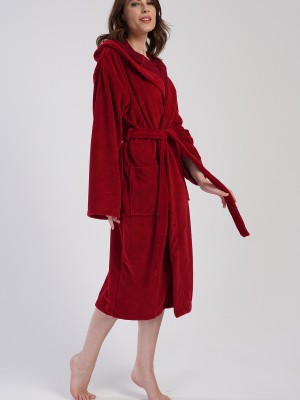 Woman Soft Hoodie Detail Bathrobe Woman Soft Hoodie Detail Bathrobe