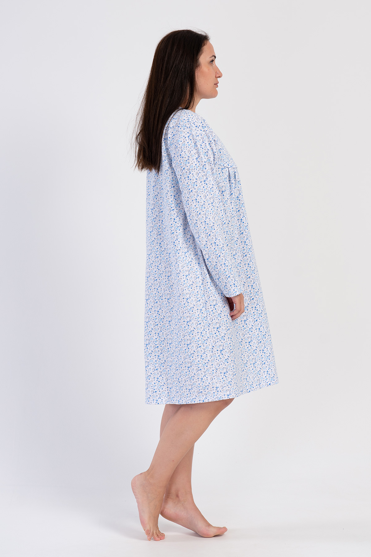 Woman Cotton Verenda Grandma Nightgown Woman Cotton Verenda Grandma Nightgown