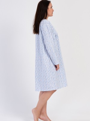 Woman Cotton Verenda Grandma Nightgown Woman Cotton Verenda Grandma Nightgown