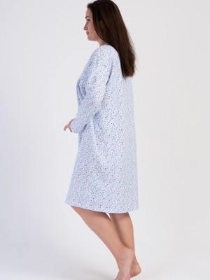 Woman Cotton Verenda Grandma Nightgown Woman Cotton Verenda Grandma Nightgown
