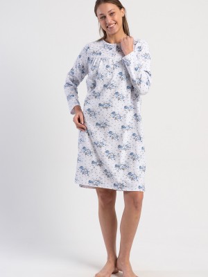 Woman Neha Cotton Grandma Nightgown Woman Neha Cotton Grandma Nightgown