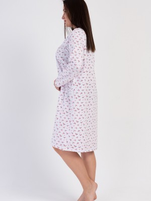 Woman Big Size Dena Cotton Grandma Nightgown Woman Big Size Dena Cotton Grandma Nightgown