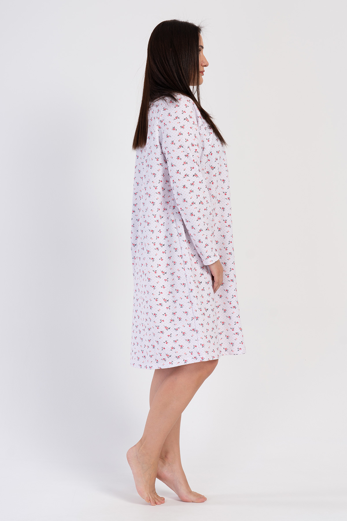 Woman Big Size Dena Cotton Grandma Nightgown Woman Big Size Dena Cotton Grandma Nightgown