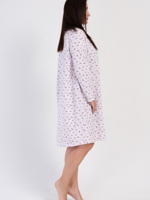 Woman Big Size Dena Cotton Grandma Nightgown Woman Big Size Dena Cotton Grandma Nightgown