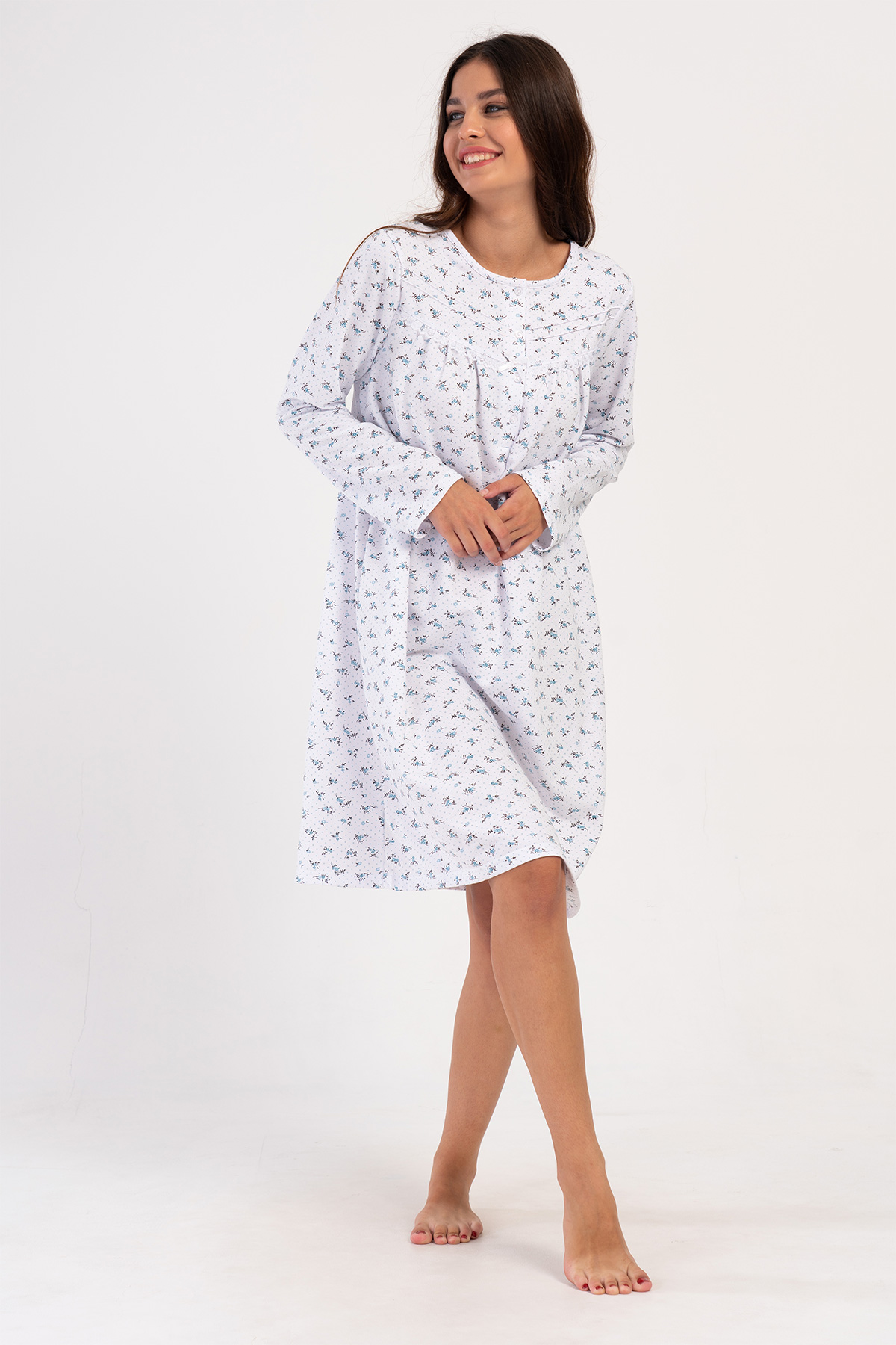 Woman Big Size Dena Cotton Grandma Nightgown Woman Big Size Dena Cotton Grandma Nightgown