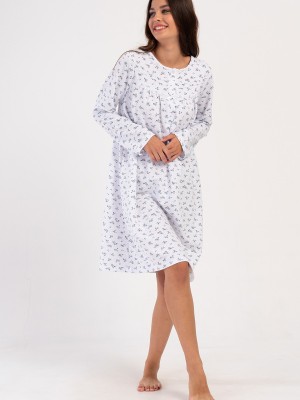 Woman Big Size Dena Cotton Grandma Nightgown Woman Big Size Dena Cotton Grandma Nightgown