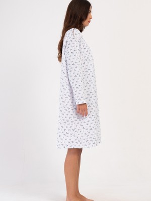 Woman Big Size Dena Cotton Grandma Nightgown Woman Big Size Dena Cotton Grandma Nightgown