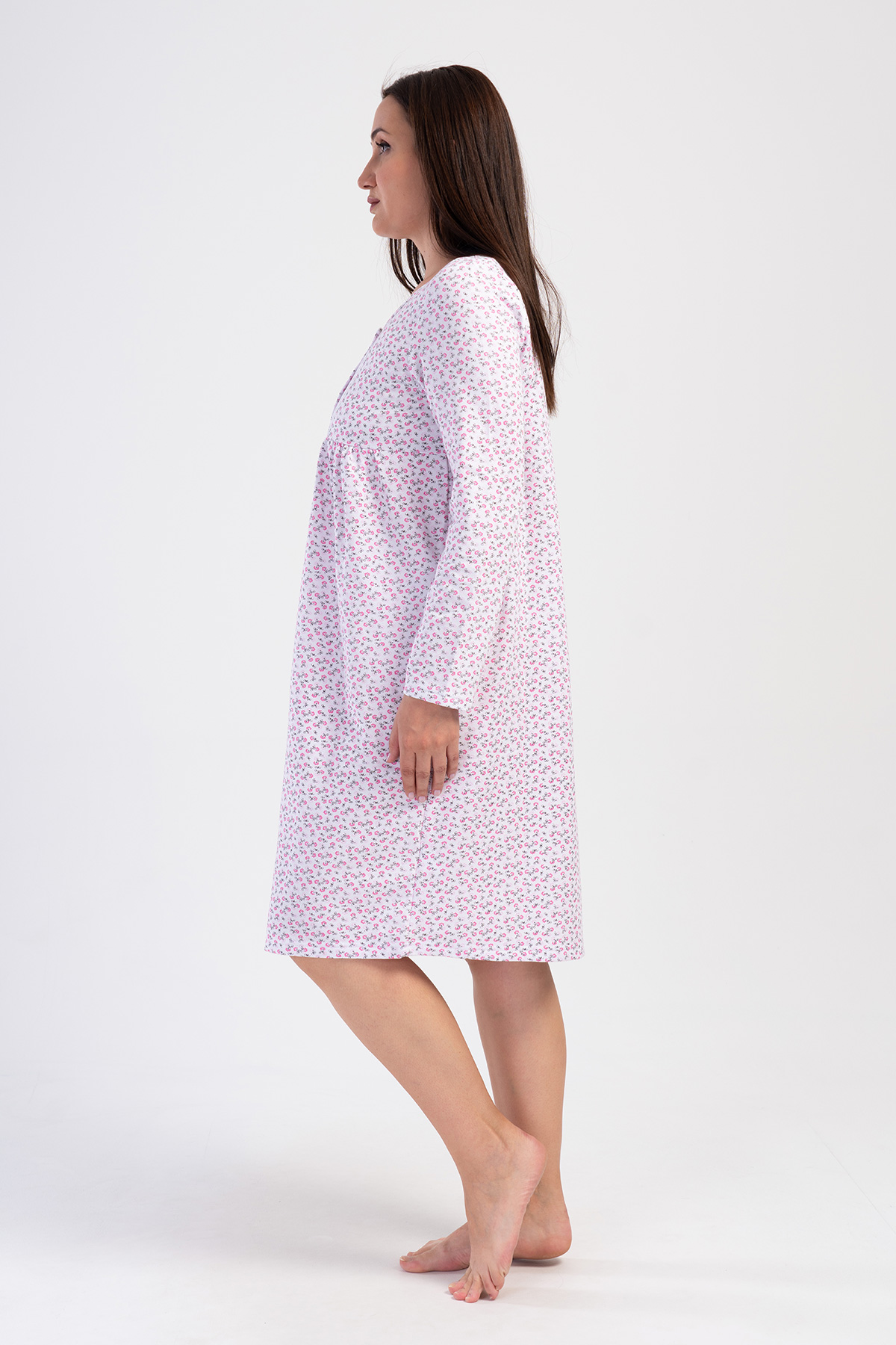 Woman Kaste Big Size Cotton Grandma Nightgown Woman Kaste Big Size Cotton Grandma Nightgown