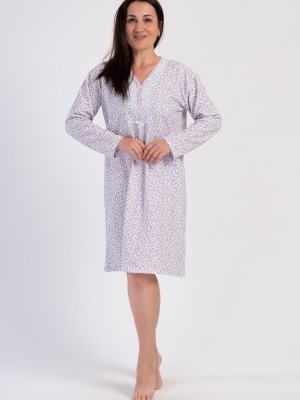 Woman Senta Big Size Cotton Grandma Nightgown Woman Senta Big Size Cotton Grandma Nightgown