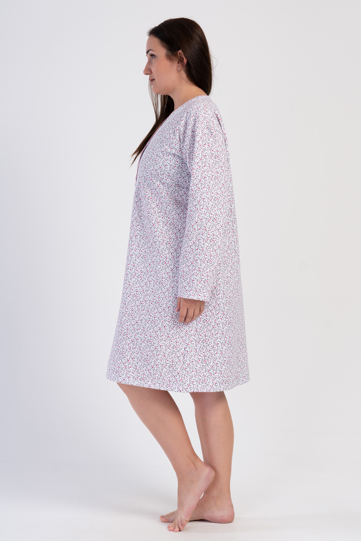 Woman Senta Big Size Cotton Grandma Nightgown Woman Senta Big Size Cotton Grandma Nightgown