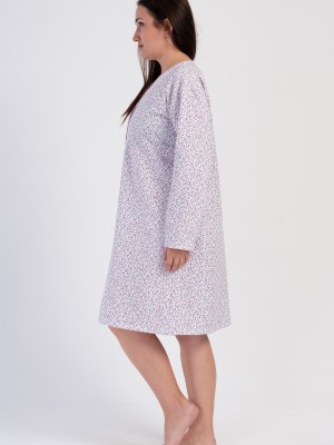 Woman Senta Big Size Cotton Grandma Nightgown Woman Senta Big Size Cotton Grandma Nightgown