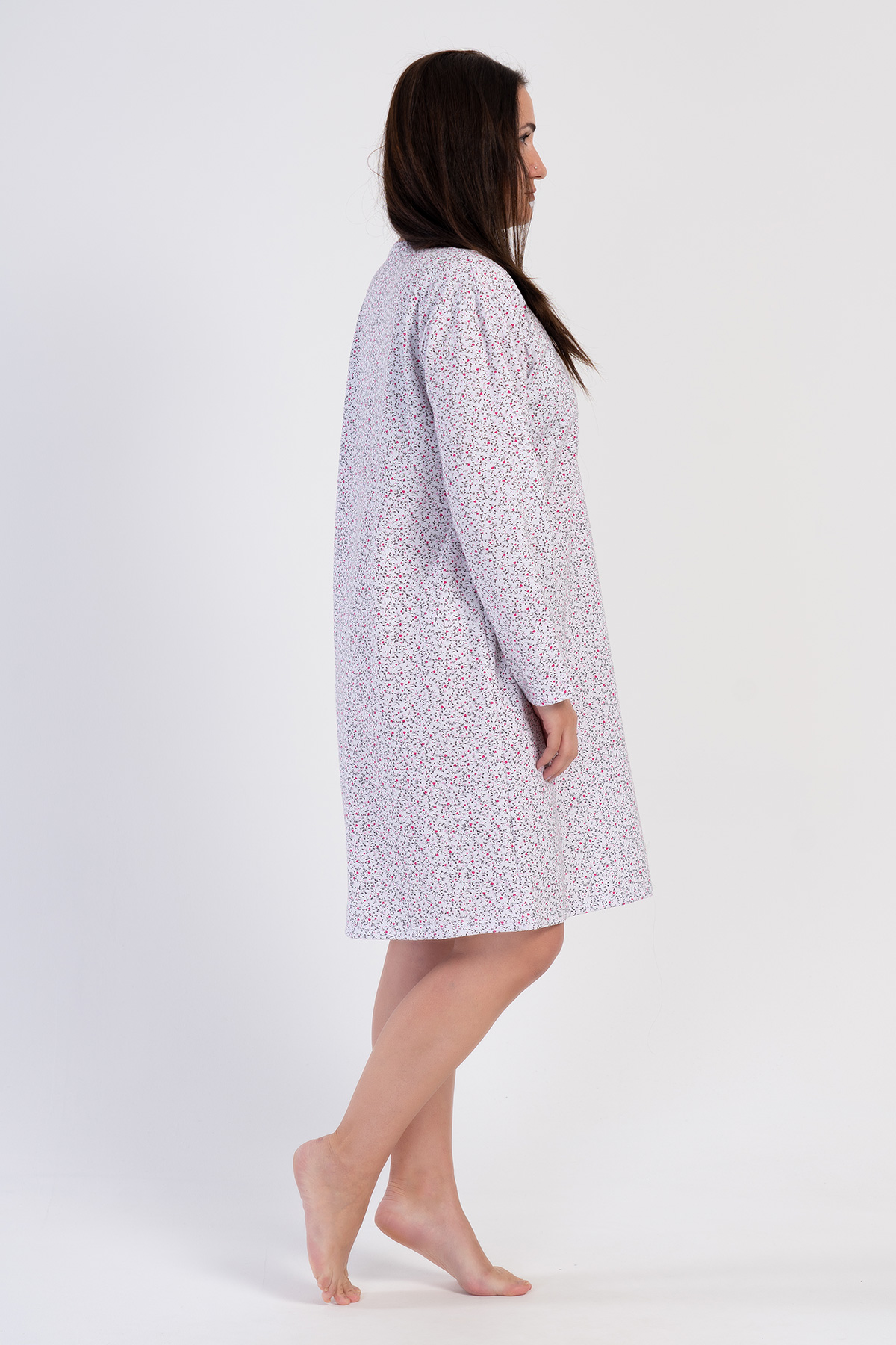 Woman Senta Big Size Cotton Grandma Nightgown Woman Senta Big Size Cotton Grandma Nightgown