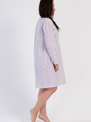 Woman Senta Big Size Cotton Grandma Nightgown Woman Senta Big Size Cotton Grandma Nightgown