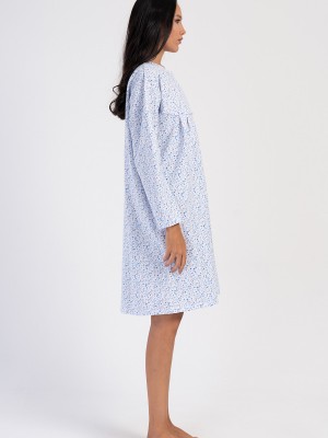 Woman Mesta Cotton Grandma Nightgown Woman Mesta Cotton Grandma Nightgown