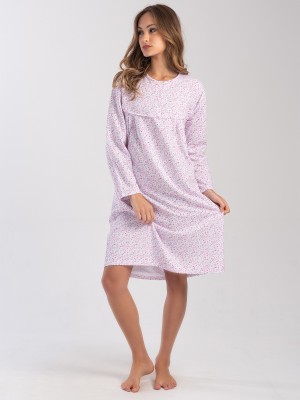 Woman Mesta Cotton Grandma Nightgown Woman Mesta Cotton Grandma Nightgown