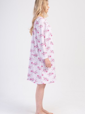 Woman Testa Cotton Grandma Nightgown Woman Testa Cotton Grandma Nightgown