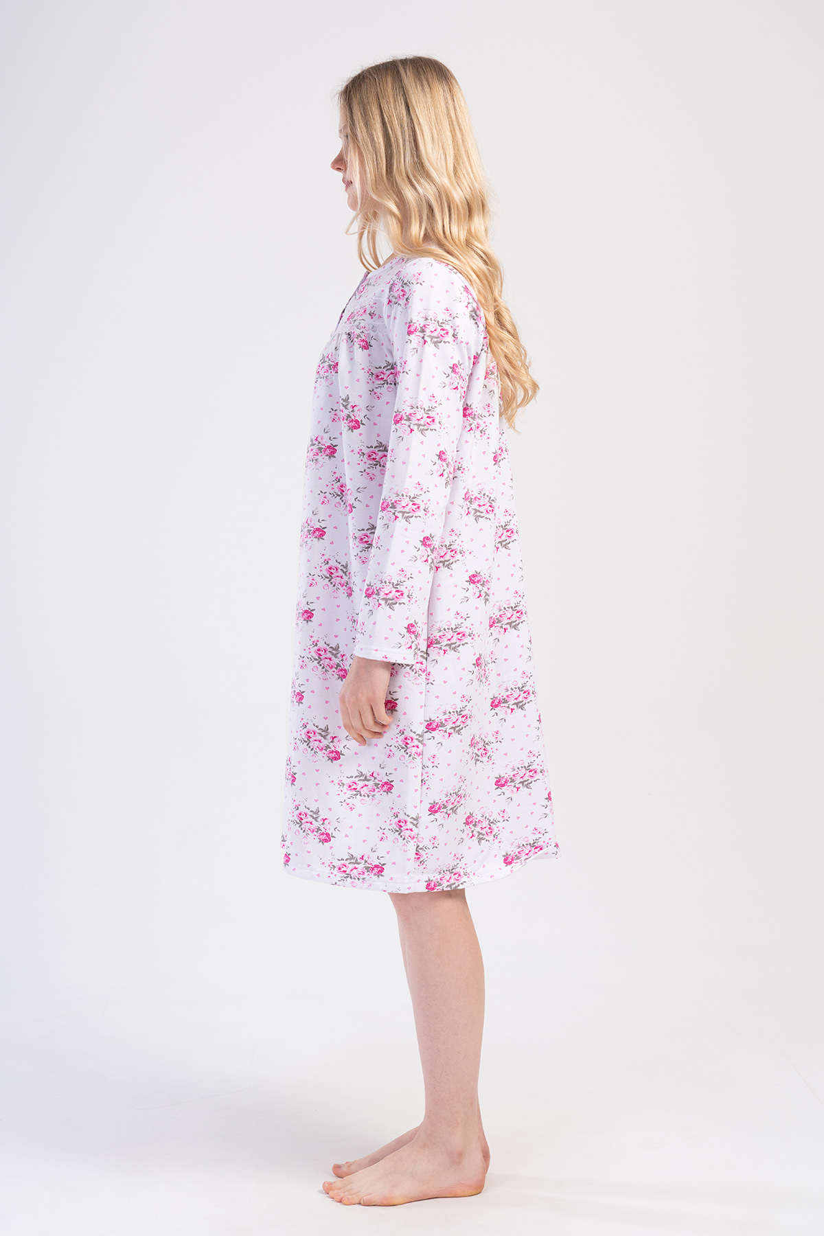 Woman Testa Cotton Grandma Nightgown Woman Testa Cotton Grandma Nightgown