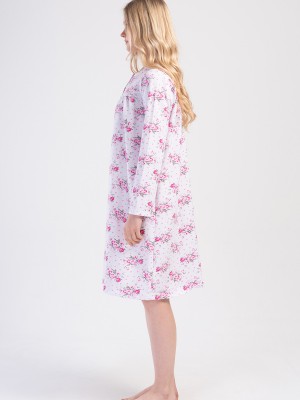 Woman Testa Cotton Grandma Nightgown Woman Testa Cotton Grandma Nightgown