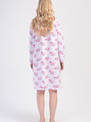 Woman Testa Cotton Grandma Nightgown Woman Testa Cotton Grandma Nightgown