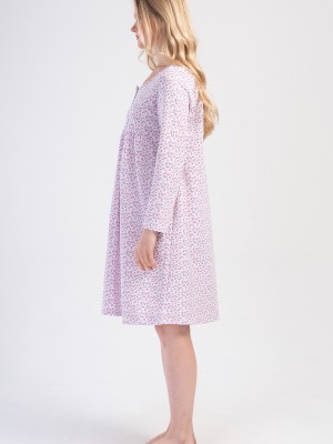 Woman Dery Cotton Grandma Nightgown Woman Dery Cotton Grandma Nightgown