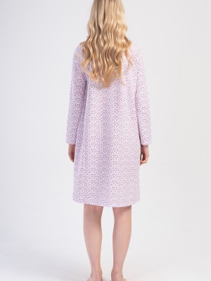Woman Dery Cotton Grandma Nightgown Woman Dery Cotton Grandma Nightgown