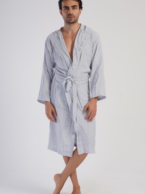 Woman Muslin Dega Bathrobe Woman Muslin Dega Bathrobe