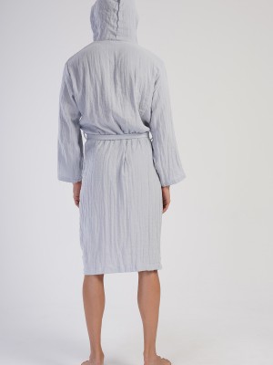 Woman Muslin Dega Bathrobe Woman Muslin Dega Bathrobe