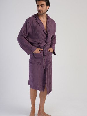 Woman Muslin Dega Bathrobe Woman Muslin Dega Bathrobe
