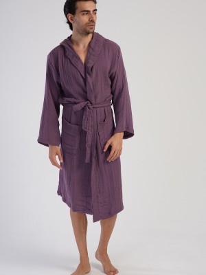 Woman Muslin Dega Bathrobe Woman Muslin Dega Bathrobe