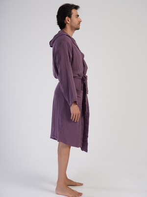 Woman Muslin Dega Bathrobe Woman Muslin Dega Bathrobe