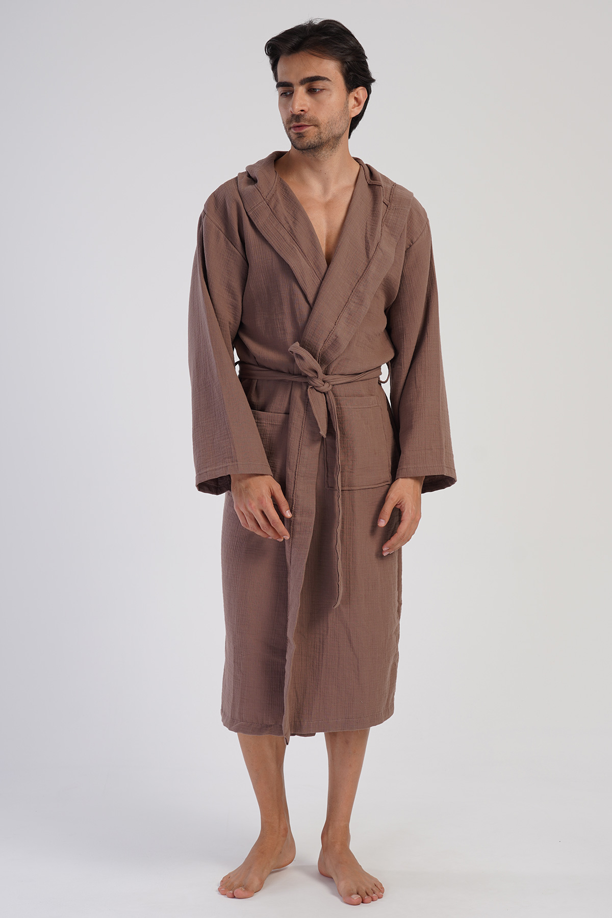 Woman Muslin Dega Bathrobe Woman Muslin Dega Bathrobe