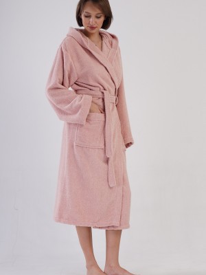 Woman Bukle Nare Hoodie Detail Bathrobe Woman Bukle Nare Hoodie Detail Bathrobe