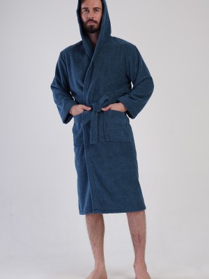 Man Bukle Emerald Hoodie Detail Bathrobe Man Bukle Emerald Hoodie Detail Bathrobe