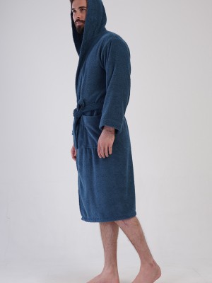 Man Bukle Emerald Hoodie Detail Bathrobe Man Bukle Emerald Hoodie Detail Bathrobe
