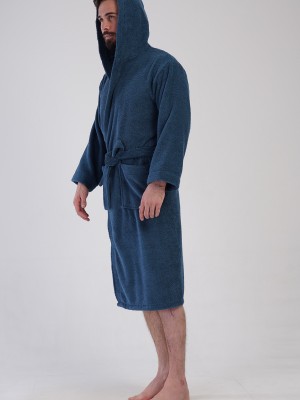 Man Bukle Emerald Hoodie Detail Bathrobe Man Bukle Emerald Hoodie Detail Bathrobe