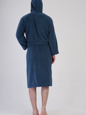 Man Bukle Emerald Hoodie Detail Bathrobe Man Bukle Emerald Hoodie Detail Bathrobe