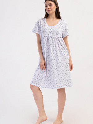 Woman Cotton Poca Grandma Nightgown Woman Cotton Poca Grandma Nightgown