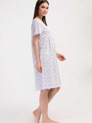 Woman Cotton Poca Grandma Nightgown Woman Cotton Poca Grandma Nightgown