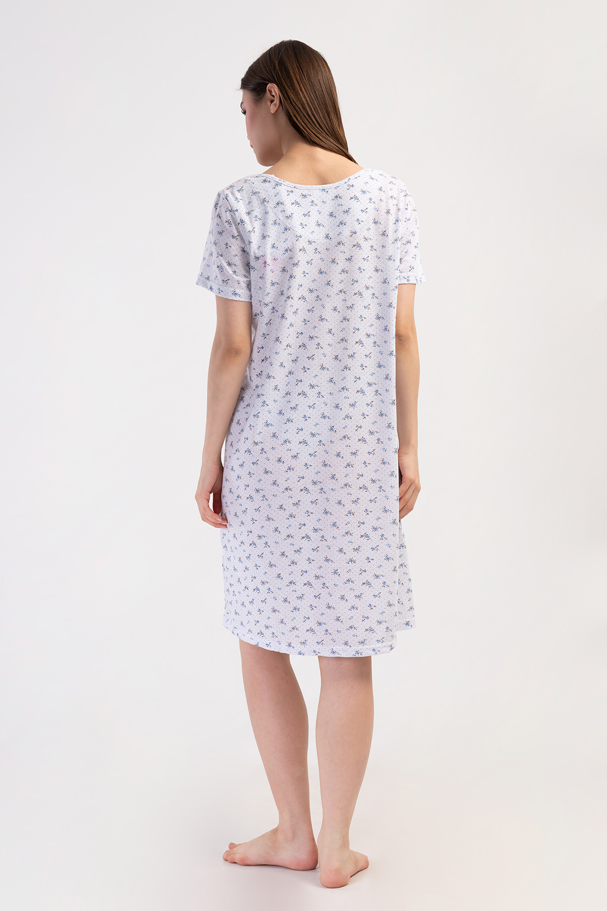 Woman Cotton Poca Grandma Nightgown Woman Cotton Poca Grandma Nightgown