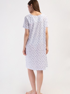 Woman Cotton Poca Grandma Nightgown Woman Cotton Poca Grandma Nightgown