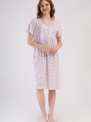 Woman Cotton Poca Grandma Nightgown Woman Cotton Poca Grandma Nightgown