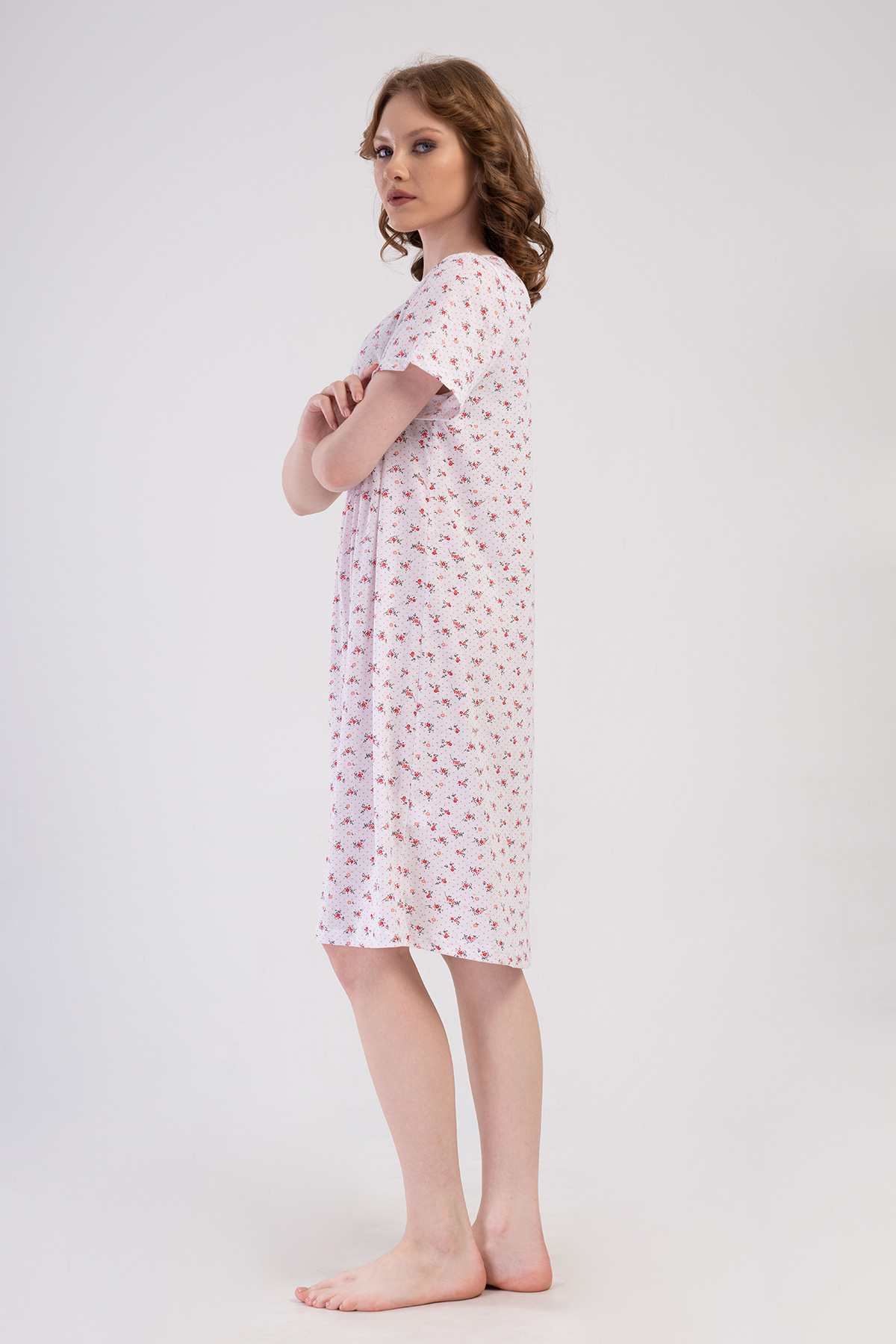 Woman Cotton Poca Grandma Nightgown Woman Cotton Poca Grandma Nightgown